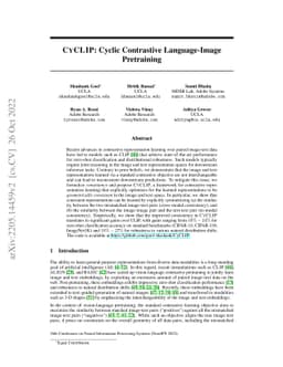 CyCLIP: Cyclic Contrastive Language-Image Pretraining