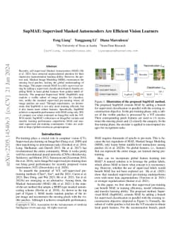 SupMAE: Supervised Masked Autoencoders Are Efficient Vision Learners