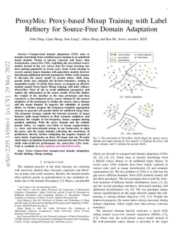 ProxyMix: Proxy-based Mixup Training with Label Refinery for Source-Free
  Domain Adaptation