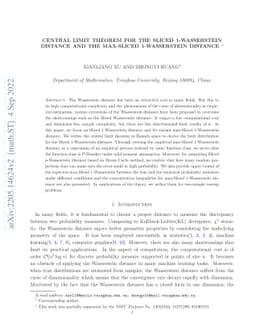 Central limit theorem for the Sliced 1-Wasserstein distance and the
  max-Sliced 1-Wasserstein distance