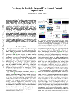 Perceiving the Invisible: Proposal-Free Amodal Panoptic Segmentation