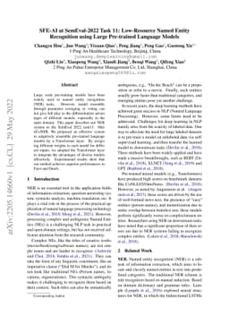 SFE-AI at SemEval-2022 Task 11: Low-Resource Named Entity Recognition
  using Large Pre-trained Language Models