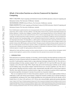 QFaaS: A Serverless Function-as-a-Service Framework for Quantum
  Computing