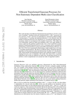 Efficient Transformed Gaussian Processes for Non-Stationary Dependent
  Multi-class Classification