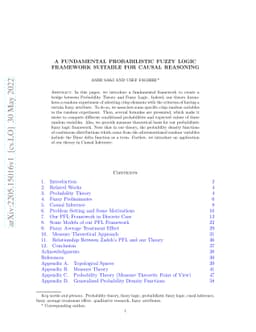 A Fundamental Probabilistic Fuzzy Logic Framework Suitable for Causal
  Reasoning