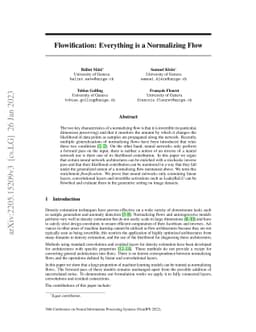 Flowification: Everything is a Normalizing Flow
