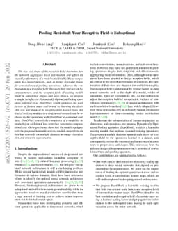 Pooling Revisited: Your Receptive Field is Suboptimal