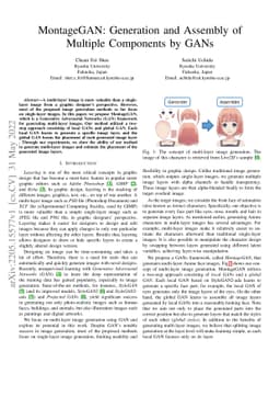 MontageGAN: Generation and Assembly of Multiple Components by GANs