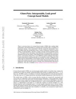 GlanceNets: Interpretabile, Leak-proof Concept-based Models
