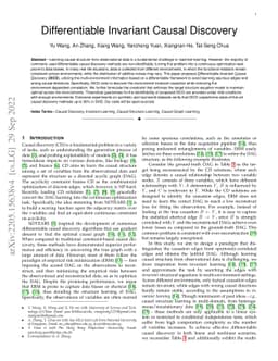 Differentiable Invariant Causal Discovery