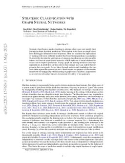 Strategic Classification with Graph Neural Networks