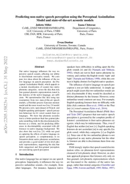 Predicting non-native speech perception using the Perceptual
  Assimilation Model and state-of-the-art acoustic models