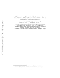 LEXpander: applying colexification networks to automated lexicon
  expansion