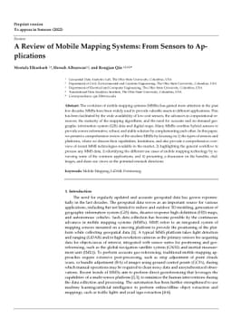 A Review of Mobile Mapping Systems: From Sensors to Applications