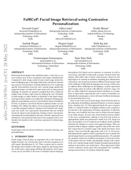 FaIRCoP: Facial Image Retrieval using Contrastive Personalization