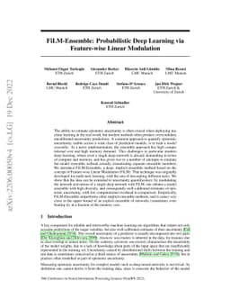 FiLM-Ensemble: Probabilistic Deep Learning via Feature-wise Linear
  Modulation