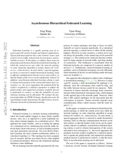 Asynchronous Hierarchical Federated Learning