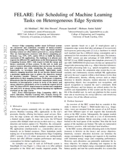 FELARE: Fair Scheduling of Machine Learning Tasks on Heterogeneous Edge
  Systems