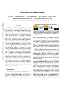 Differentiable Soft-Masked Attention