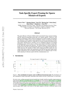 Task-Specific Expert Pruning for Sparse Mixture-of-Experts