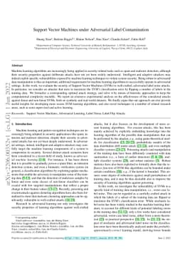 Support Vector Machines under Adversarial Label Contamination