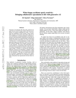 When happy accidents spark creativity: Bringing collaborative
  speculation to life with generative AI