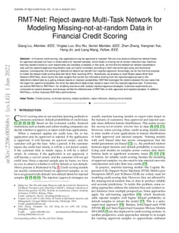 RMT-Net: Reject-aware Multi-Task Network for Modeling
  Missing-not-at-random Data in Financial Credit Scoring