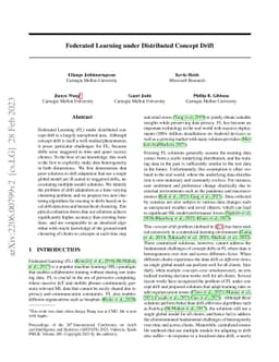 Federated Learning under Distributed Concept Drift