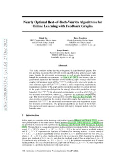 Nearly Optimal Best-of-Both-Worlds Algorithms for Online Learning with
  Feedback Graphs