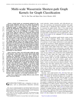 Multi-scale Wasserstein Shortest-path Graph Kernels for Graph
  Classification