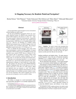 Is Mapping Necessary for Realistic PointGoal Navigation?