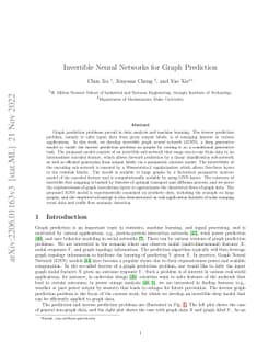 Invertible Neural Networks for Graph Prediction