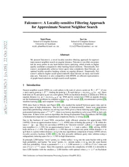 Falconn++: A Locality-sensitive Filtering Approach for Approximate
  Nearest Neighbor Search