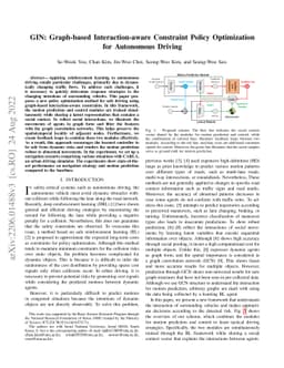 GIN: Graph-based Interaction-aware Constraint Policy Optimization for
  Autonomous Driving