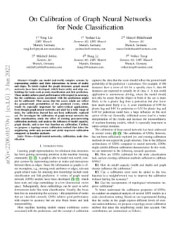 On Calibration of Graph Neural Networks for Node Classification