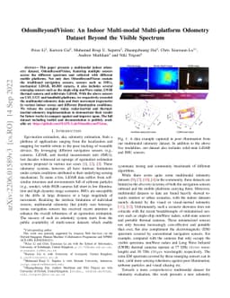 OdomBeyondVision: An Indoor Multi-modal Multi-platform Odometry Dataset
  Beyond the Visible Spectrum