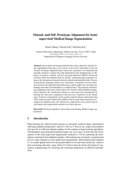 Mutual- and Self- Prototype Alignment for Semi-supervised Medical Image
  Segmentation