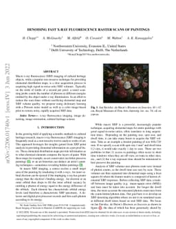 Denoising Fast X-Ray Fluorescence Raster Scans of Paintings