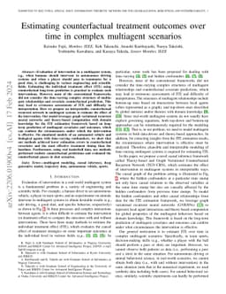 Estimating counterfactual treatment outcomes over time in complex
  multiagent scenarios