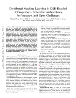 Distributed Machine Learning in D2D-Enabled Heterogeneous Networks:
  Architectures, Performance, and Open Challenges