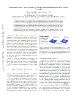 Variational Monte Carlo Approach to Partial Differential Equations with
  Neural Networks