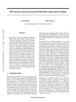 MPE inference using an Incremental Build-Infer-Approximate Paradigm