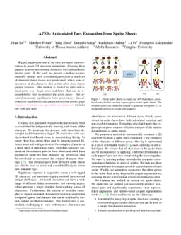 APES: Articulated Part Extraction from Sprite Sheets