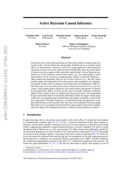 Active Bayesian Causal Inference