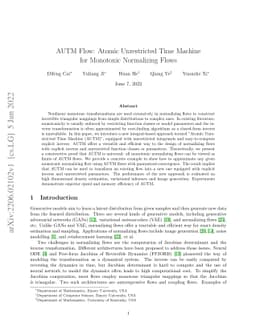 AUTM Flow: Atomic Unrestricted Time Machine for Monotonic Normalizing
  Flows