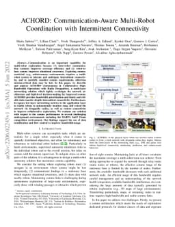 ACHORD: Communication-Aware Multi-Robot Coordination with Intermittent
  Connectivity
