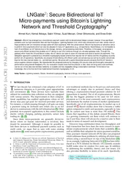 LNGate$^2$: Secure Bidirectional IoT Micro-payments using Bitcoin's
  Lightning Network and Threshold Cryptography