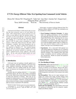 E^2VTS: Energy-Efficient Video Text Spotting from Unmanned Aerial
  Vehicles