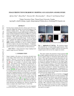 Image Protection for Robust Cropping Localization and Recovery
