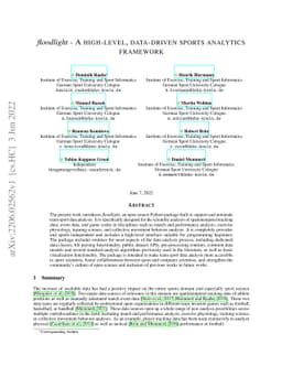 floodlight -- A high-level, data-driven sports analytics framework